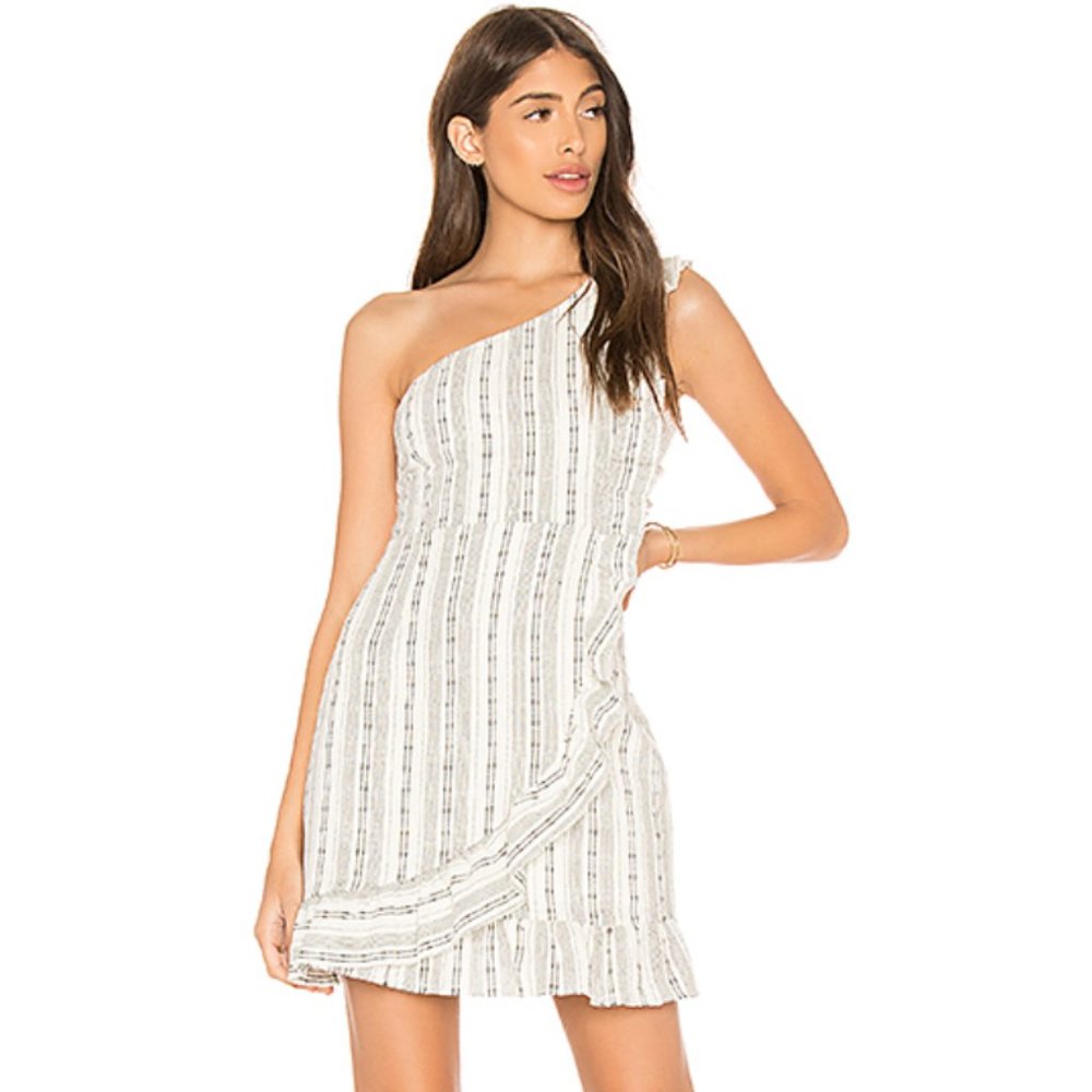 Revolve Line & Dot One Shoulder Dress XS.